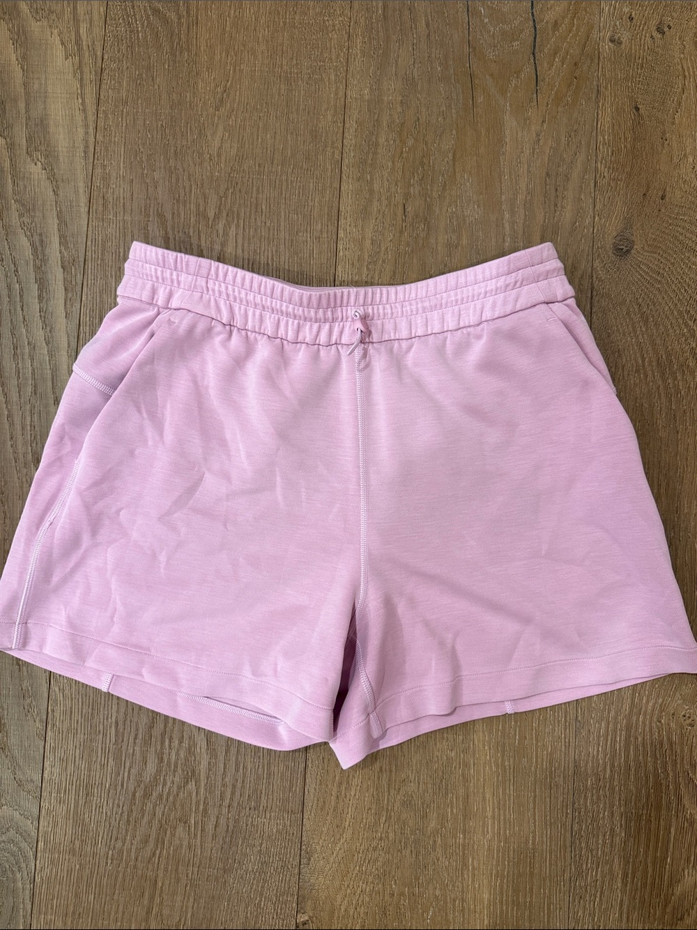 Lululemon Pink Women's Lounge Shorts - Soft Stretch Waist